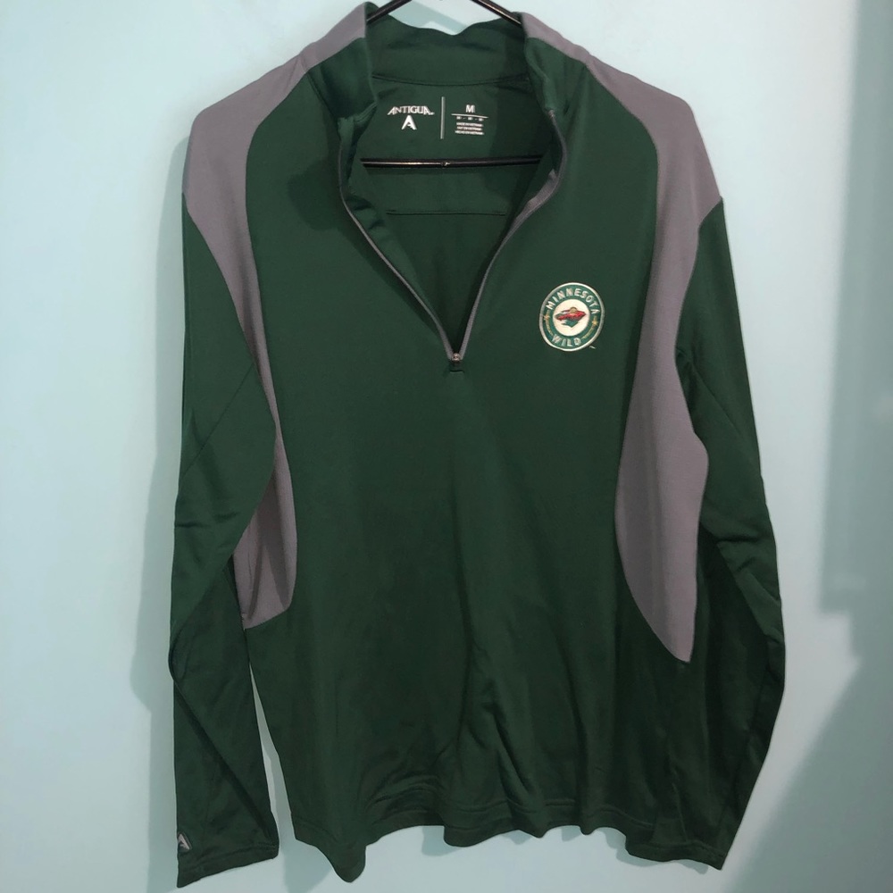 Men's MINNESOTA WILD Antigua quarter-zip